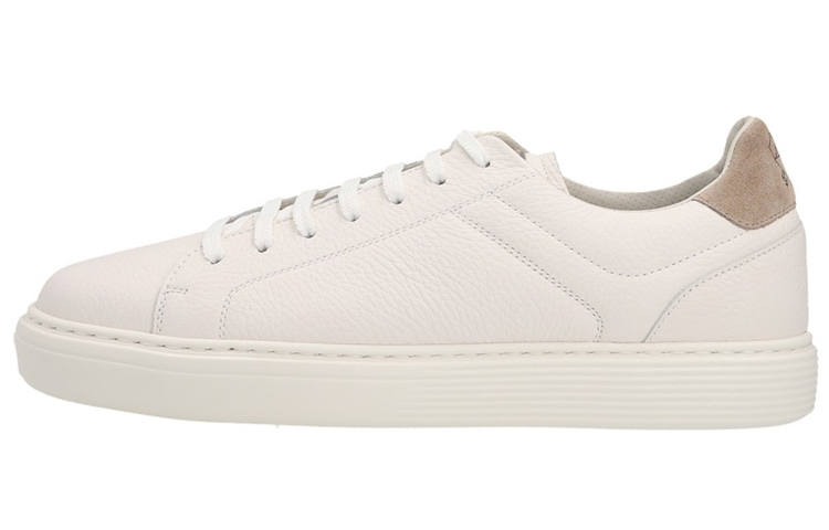 Brunello Cucinelli Lace Up Low top Stylish Skateboarding Shoes Men's White