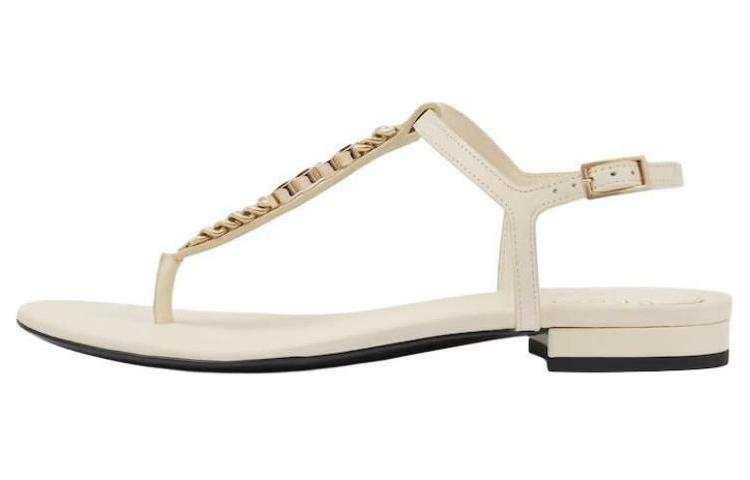GUCCI Signoria One Strap Sandals Women's White
