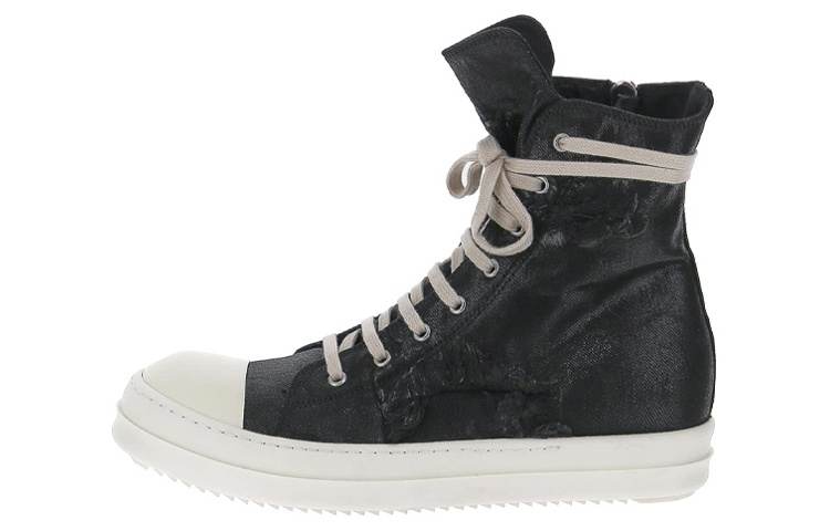 Rick Owens DRKSHDW High top Stylish Skateboarding Shoes Men's Black