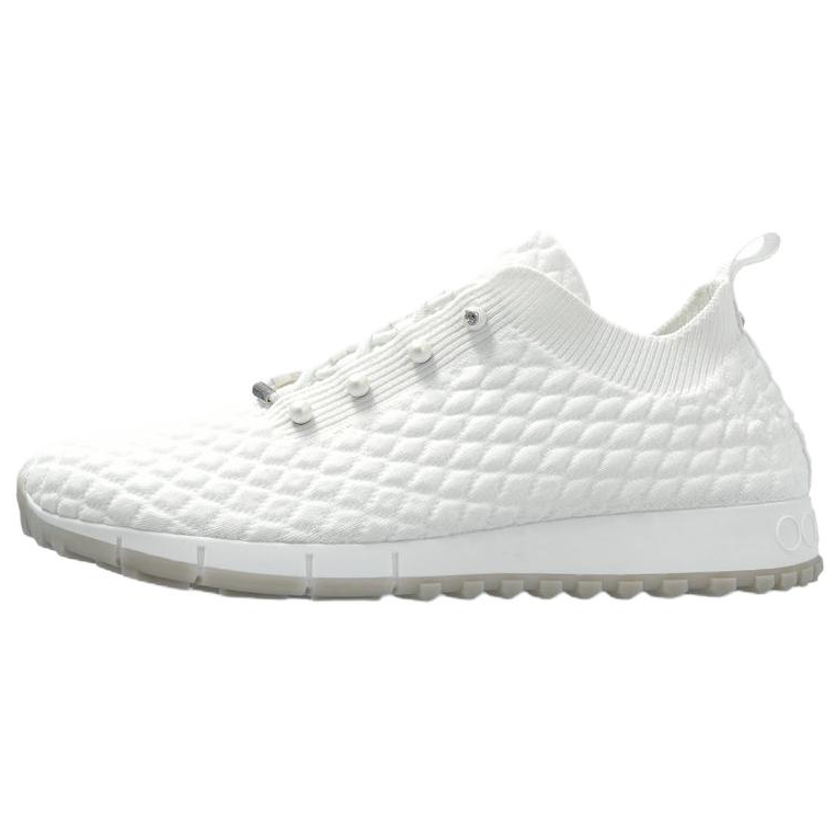 Jimmy Choo Veles Fabric Low top Casual Shoes Women's White