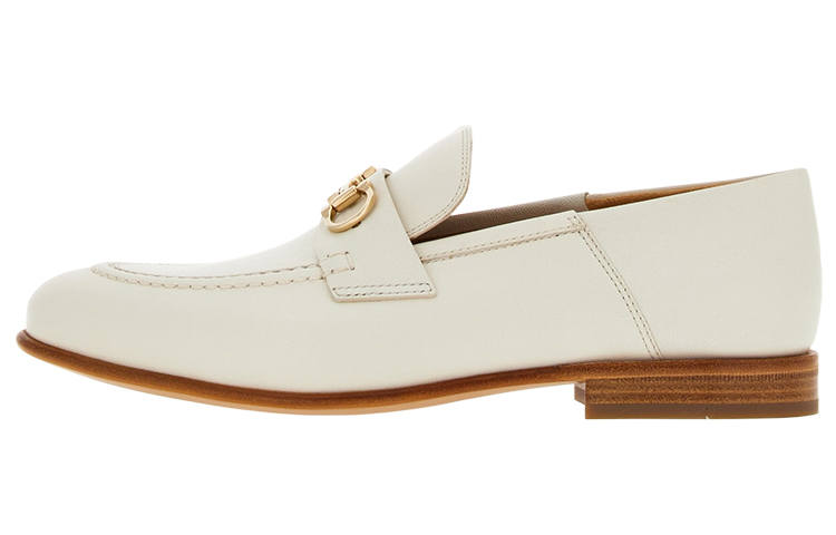 Ferragamo FERRAGAMO Gancini-ornament Leather Mocassins