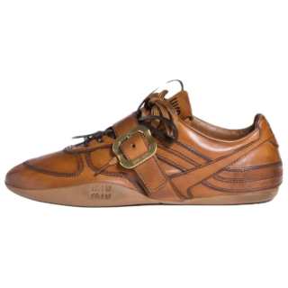 MIU MIU Gymnasium FW25 Fall Winter Collection, Show Style Calfskin Low top Casual Shoes Women's Cognac