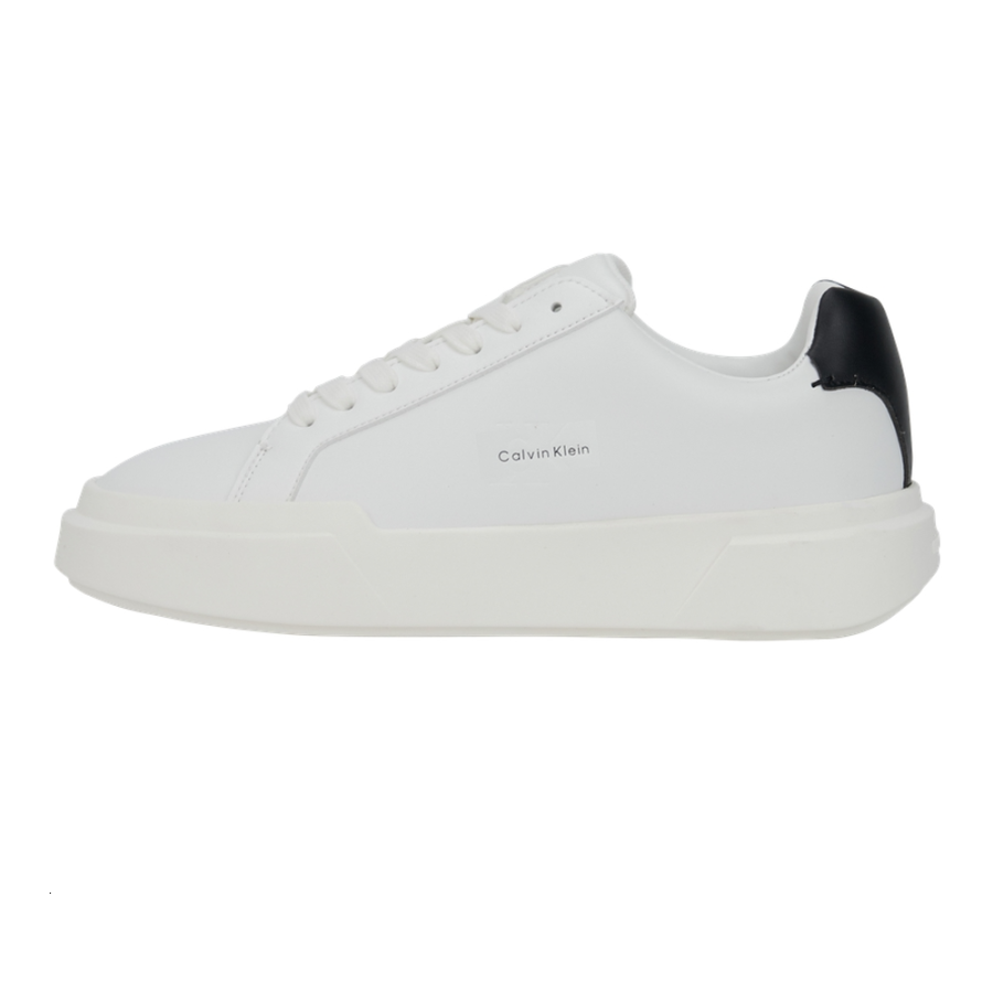 CKJ CALVIN KLEIN JEANS Low top Skateboard Shoes Women's White & Black