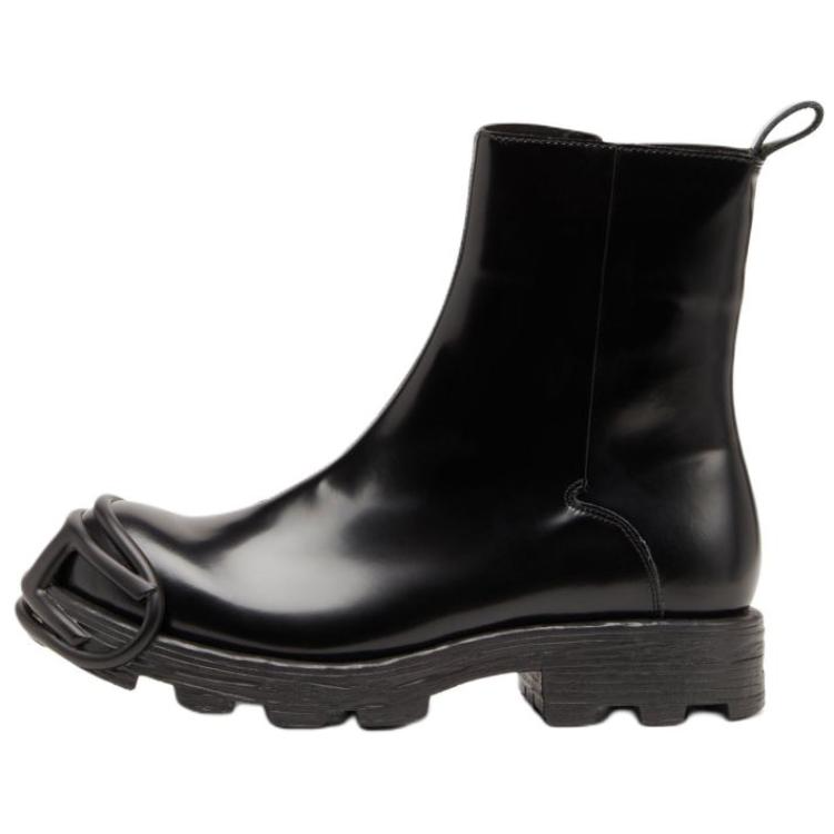 DIESEL DIESEL D Hammer Round Toe Ankle Boots