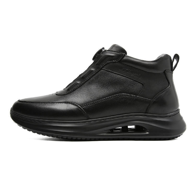 S.T.Dupont S. T.DUPONT Cow Leather Mid top Casual Shoes Men's Black