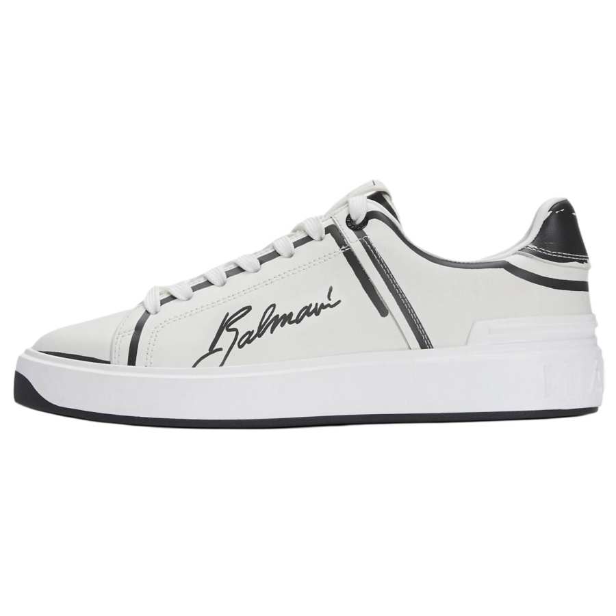BALMAIN BALMAIN B Court Leather Low top Skateboard Shoes Women's White