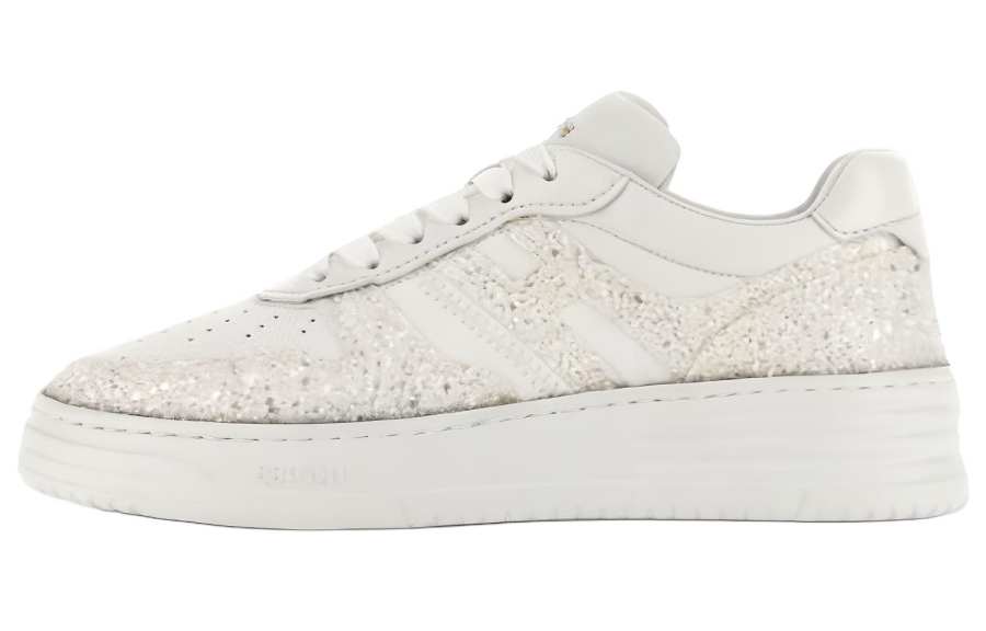 HOGAN H630 Leather Skateboard Shoes Women's White