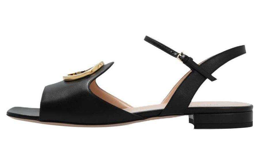GUCCI GUCCI Interlocking G-logo Leather Sandals