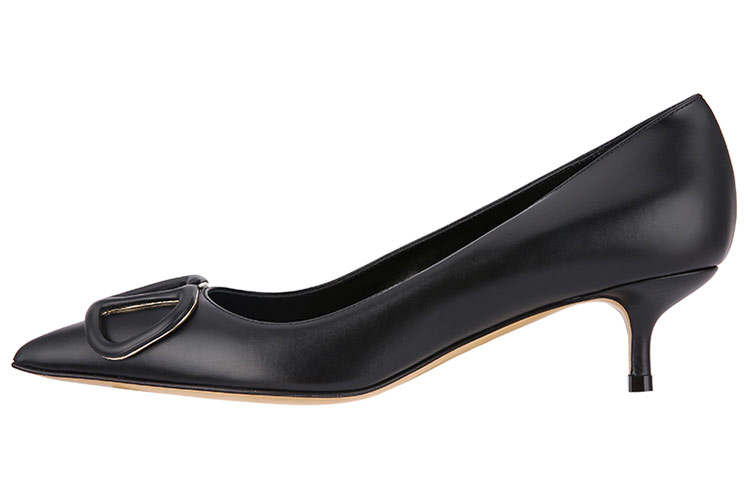 Valentino Vlogo Low Vamp High Heels Women's Black