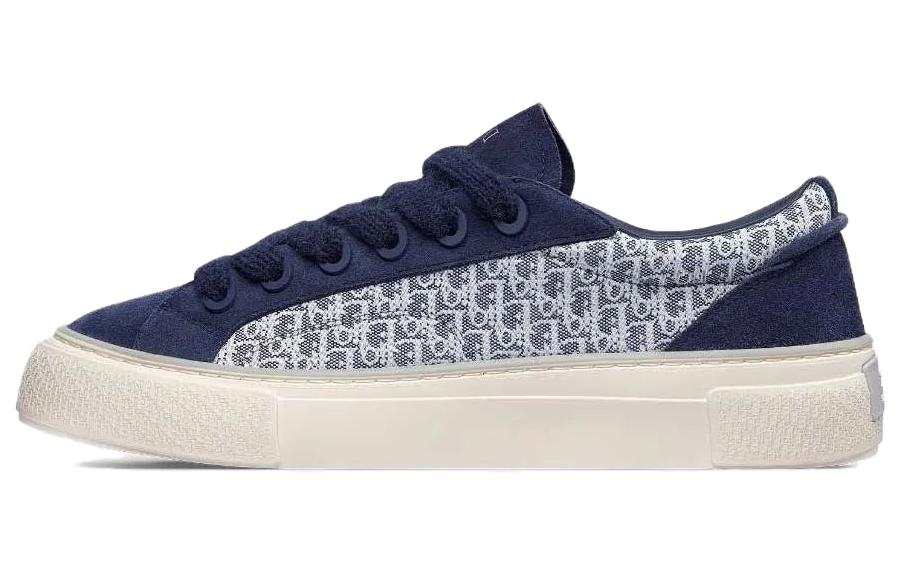 DIOR B33 Platform Shoes Low top Stylish Skateboarding Shoes Men's Blue White