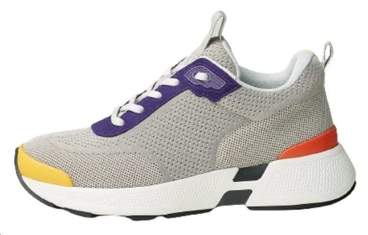 HERMES Heros Leather Low top Casual Shoes Women's Light Gray