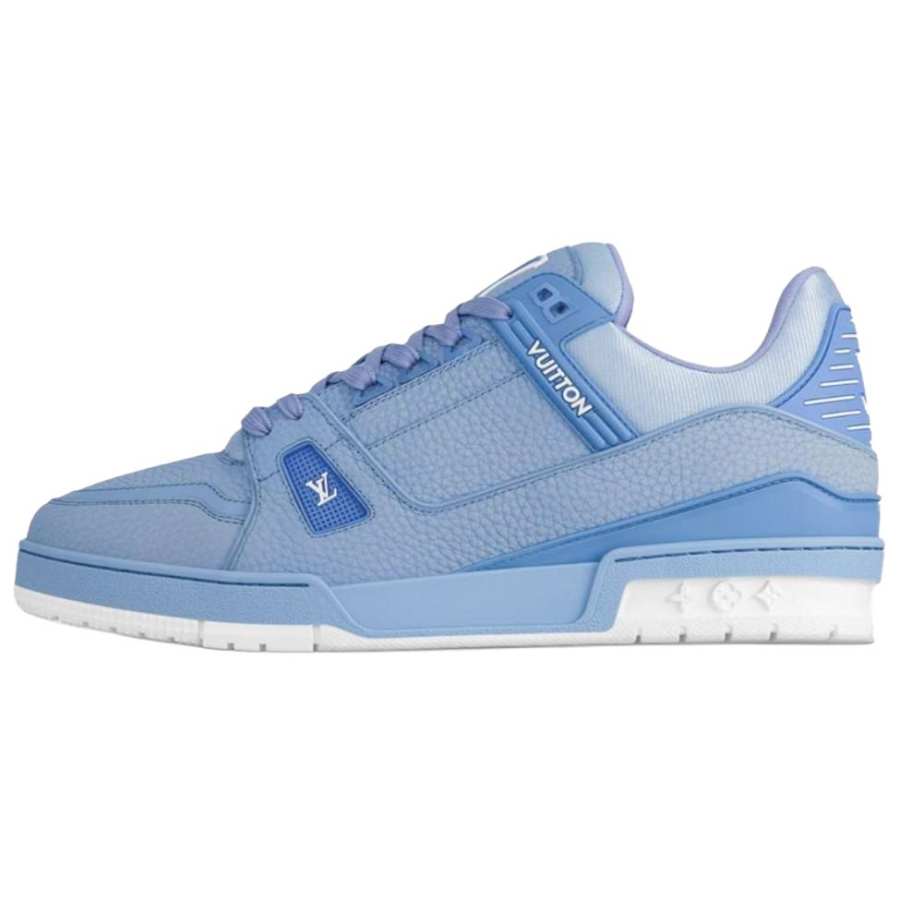 LOUIS VUITTON Trainer Low top Skateboard Shoes Unisex Blue
