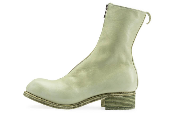 GUIDI Leather Ankle Boots 5CM Women's Verdant Green