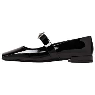 VERSACE Medusa-head Leather Ballerina Shoes