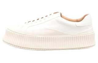 JIL SANDER Leather Flatform Sneakers