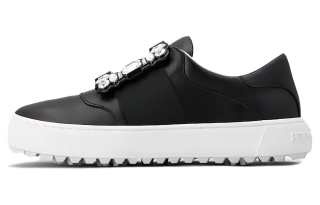 Roger Vivier Leather Low top Skateboard Shoes Women's Black