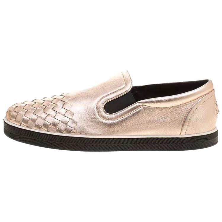 Bottega Veneta Cow Leather Casual Shoes Women's Pink