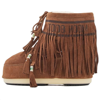 Alanui X Moonboot Fringed Round Toe Snow Boots Women's