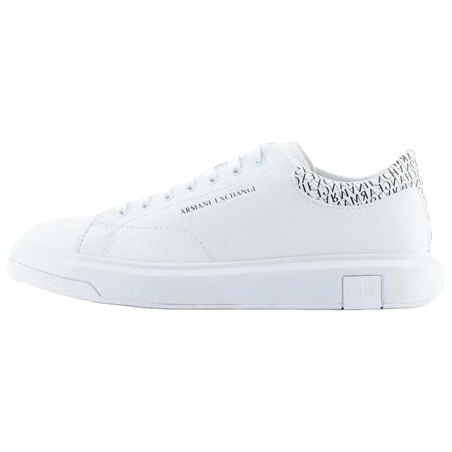 ARMANI EXCHANGE ARMANI EXCHANGEAE Leather Low top Skateboard Shoes Men's White