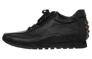 OPENyy Leather Low top Casual Shoes Women's Black