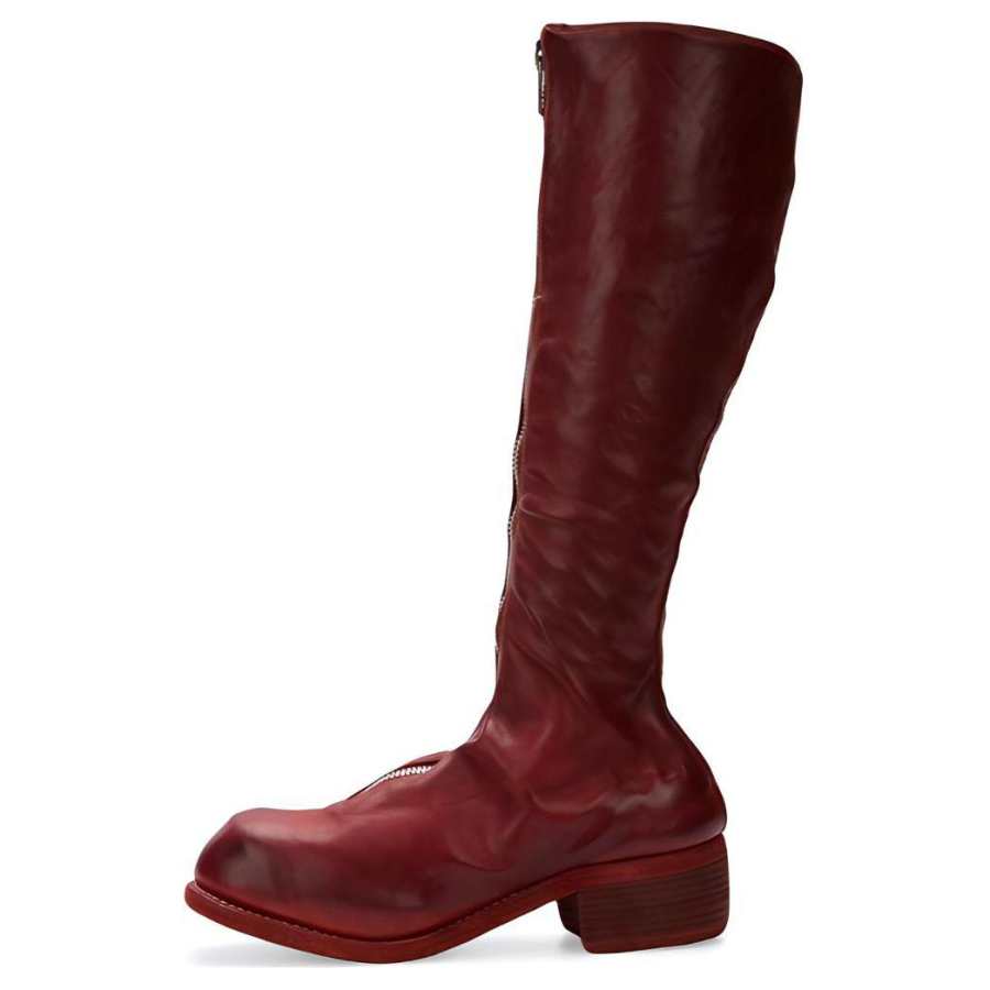 GUIDI Knee high Boots Women's Red