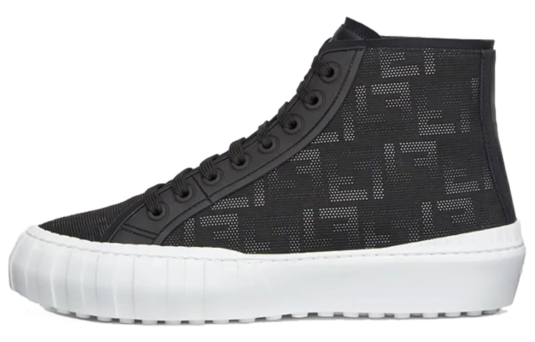 FENDI FENDI Ff Flash High-Top Sneakers