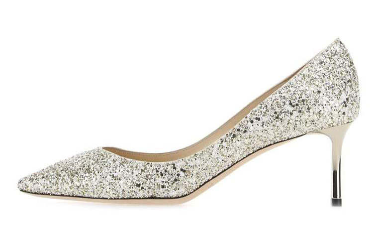 Jimmy Choo Romy 60 Glitter Slim Heel High Heels Women's