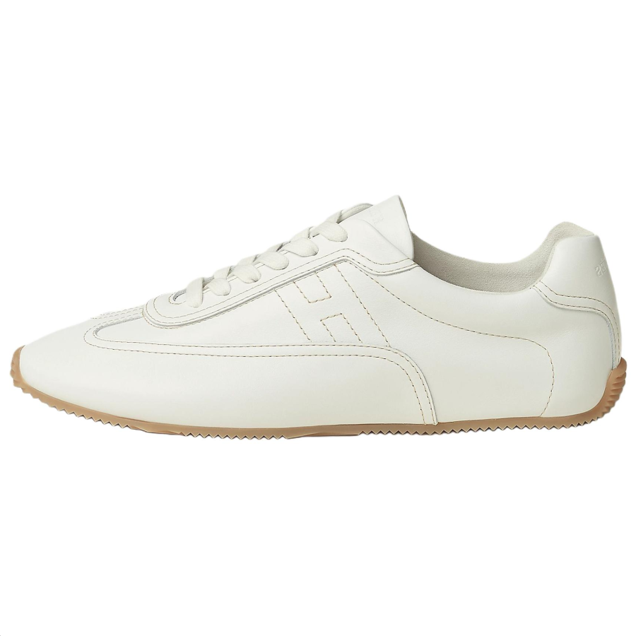 HERMES Master Calfskin Low top Casual Shoes 0.6cm Men's White