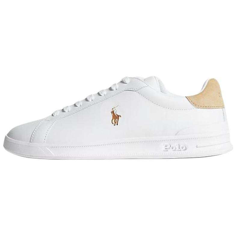 Polo Ralph Lauren Court II Leather Low top Skateboard Shoes Men's White