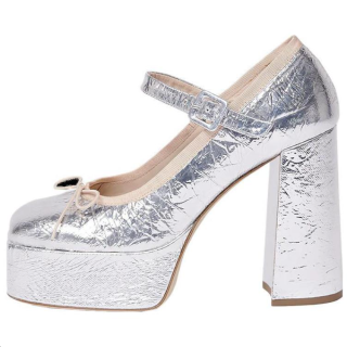 SIMONE ROCHA Chunky Heel High Heels Women's Silver