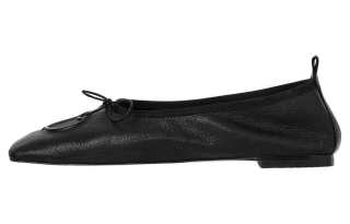 OPENyy Leather Casual Shoes Women's Black