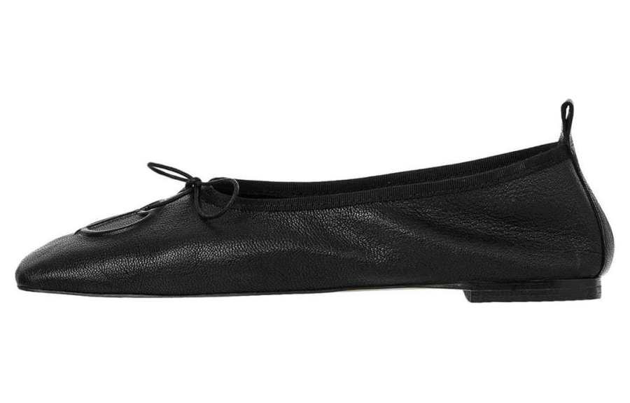 OPENyy Leather Casual Shoes Women's Black
