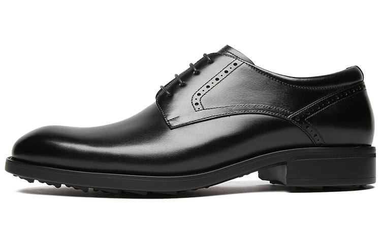 S.T.Dupont S. T.DUPONT Top Grain Cow Leather Derby Leather Shoes Men's Black