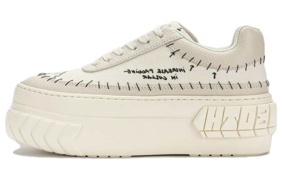 Both Both Tyres Canvas Low top Skateboard Shoes Women's Beige