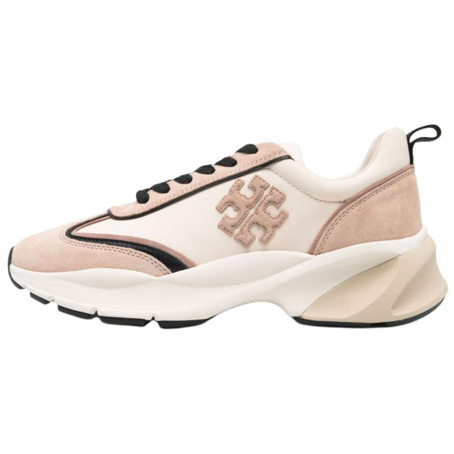 TORY BURCH Good Luck Suede Low top Casual Shoes Women's Light Umber