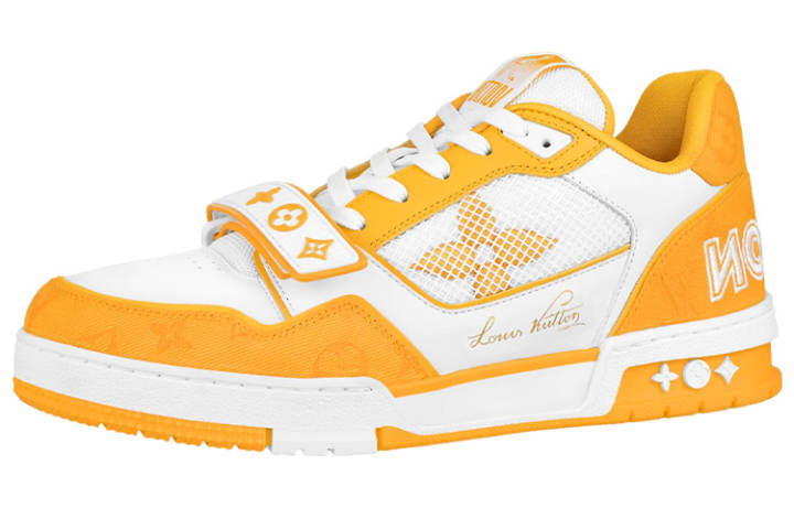 LOUIS VUITTON LOUIS VUITTON Lv Trainer 'White Yellow Velcro'