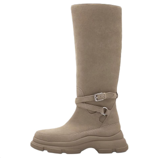 Both Gao Eva Knee high Boots 7cm Women's Khaki