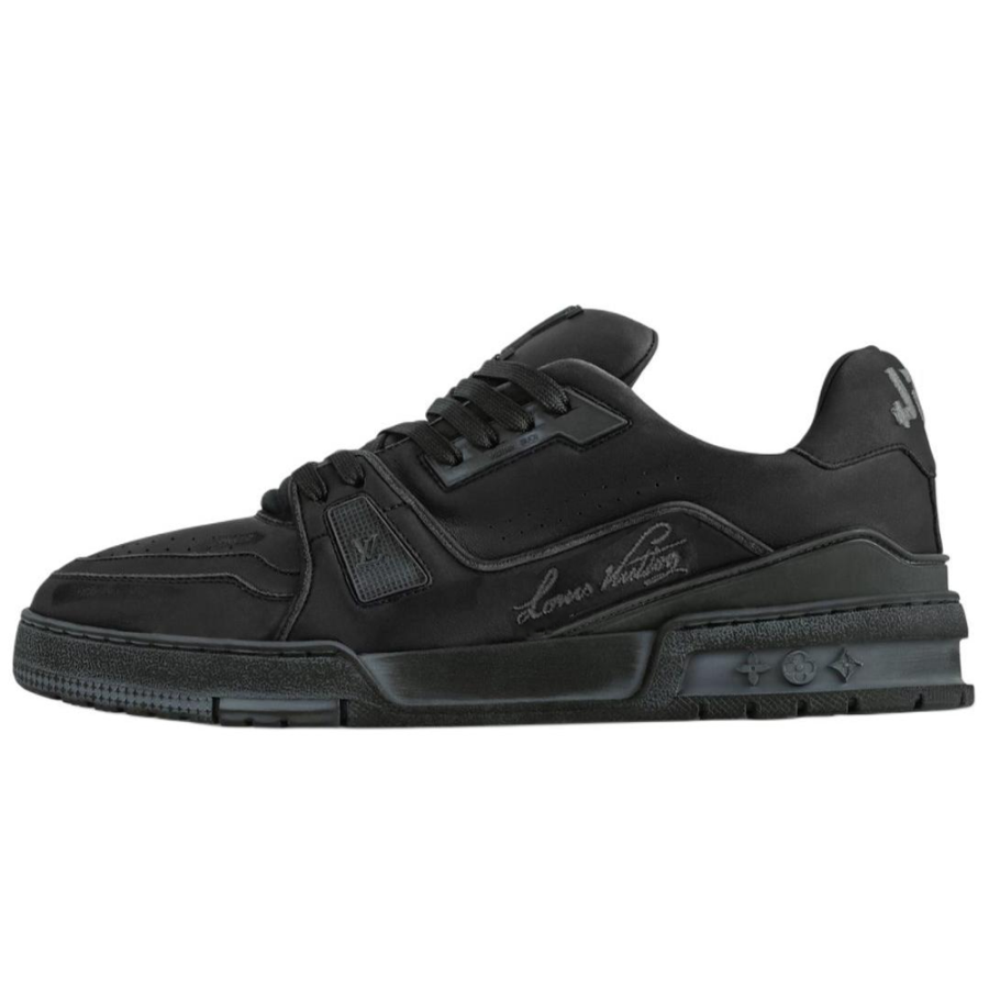 LOUIS VUITTON Trainer Low top Skateboard Shoes Men's Black