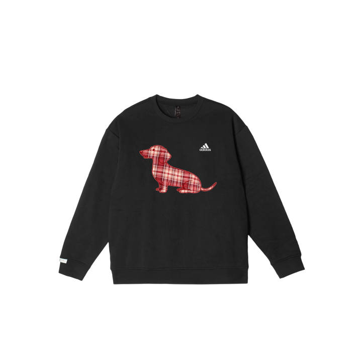 Adidas Adidas LABEL Sweatshirts Unisex Black Crew Neck Moderate Regular