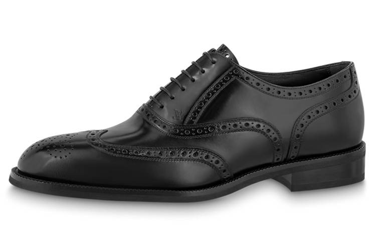 LOUIS VUITTON Graduate Dress Shoes Men's Black