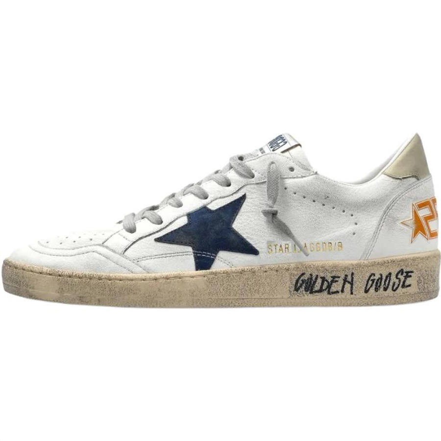 Golden Goose Ball Star Ballstar Low top Skateboard Shoes Men's White