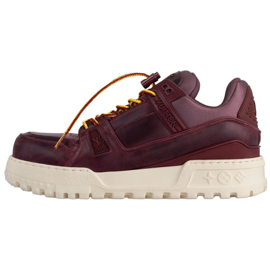 LOUIS VUITTON Trainer Maxi Low top Casual Shoes Men's Red