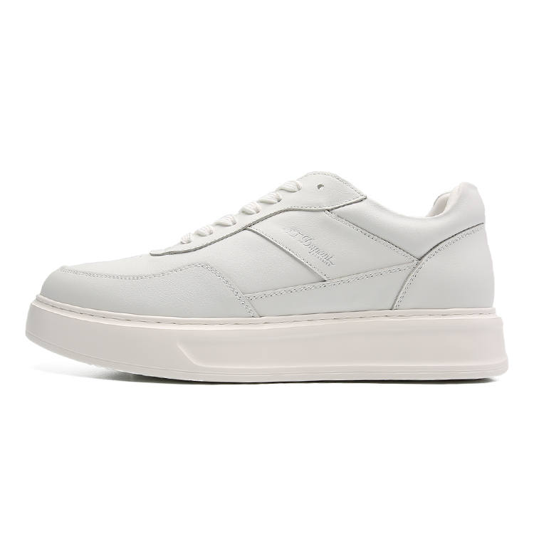S.T.Dupont S. T.DUPONT Cow Leather Low top Skateboard Shoes Men's White