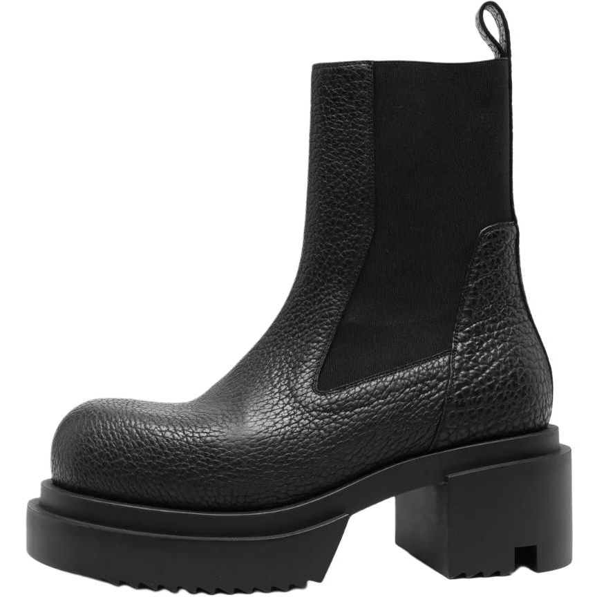 RICK OWENS RICK OWENS/RO Bogun Short Chelsea Boots 6CM Men's Black