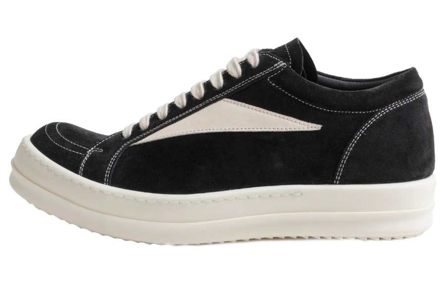 RICK OWENS RICK OWENS/RO Edfu Vintage Low top Stylish Skateboarding Shoes Women's Black