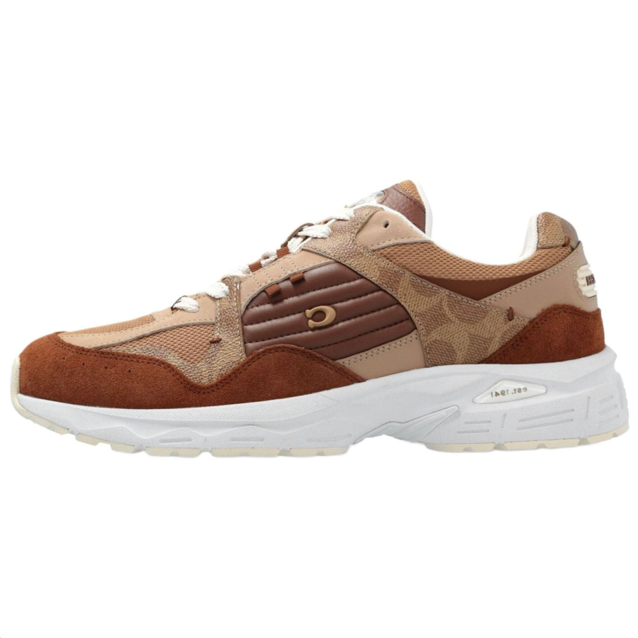 COACH Suede Low top Casual Shoes Men's Brown