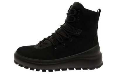 STONE ISLAND Lace Up Ankle Boots Black