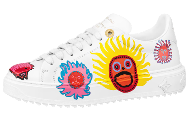LOUIS VUITTON X Yk Academy Time Out Sneakers 'White With Icons' Women's
