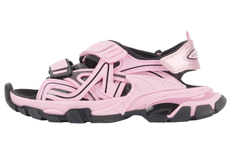 Balenciaga Track Sandal 'Neon Pink Black' Women's