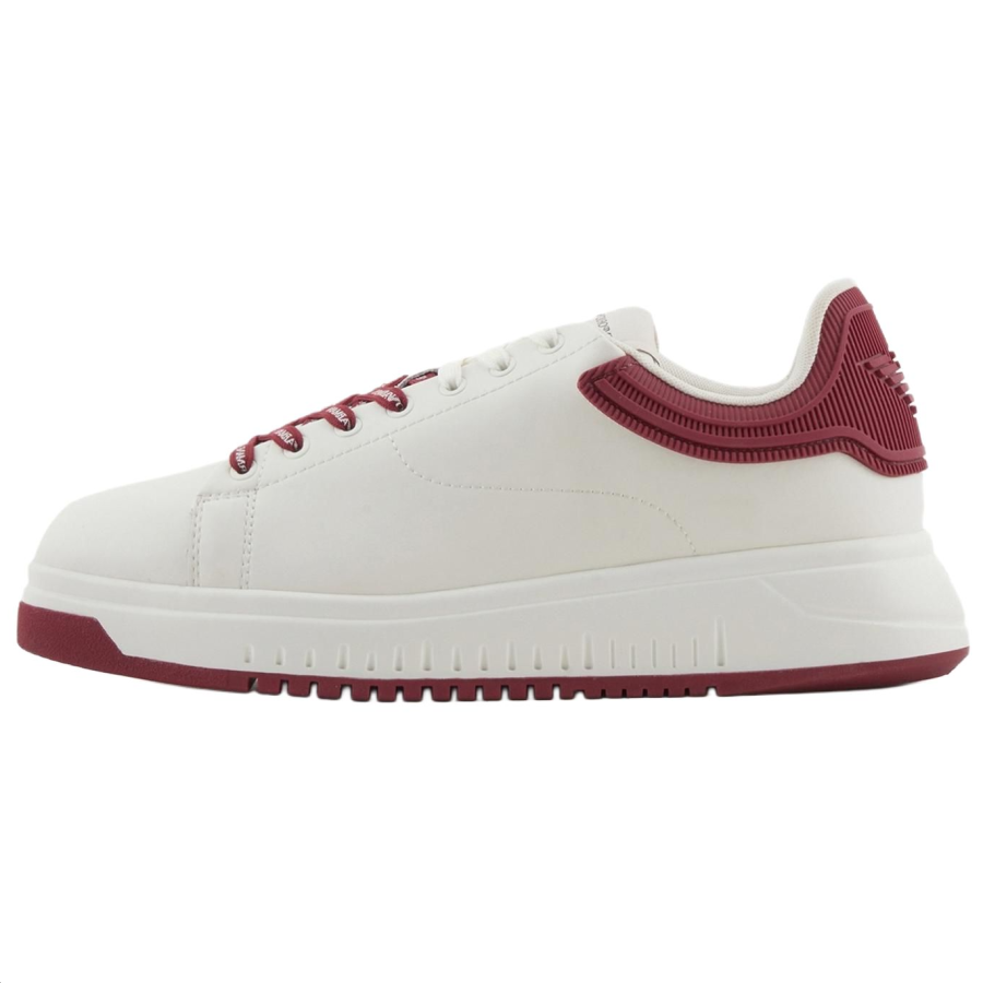 EMPORIO ARMANI Logo Patch Lace Up Sneakers